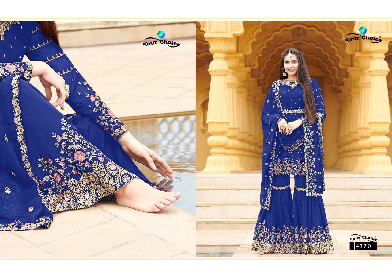 Your Choice Zaraa 12 New Wedding Wear Georgette Latest Designer Salwar Suits